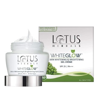 Lotus Herbals Whiteglow Skin Whitening And Brightening Gel Cream, SPF-25, 40g